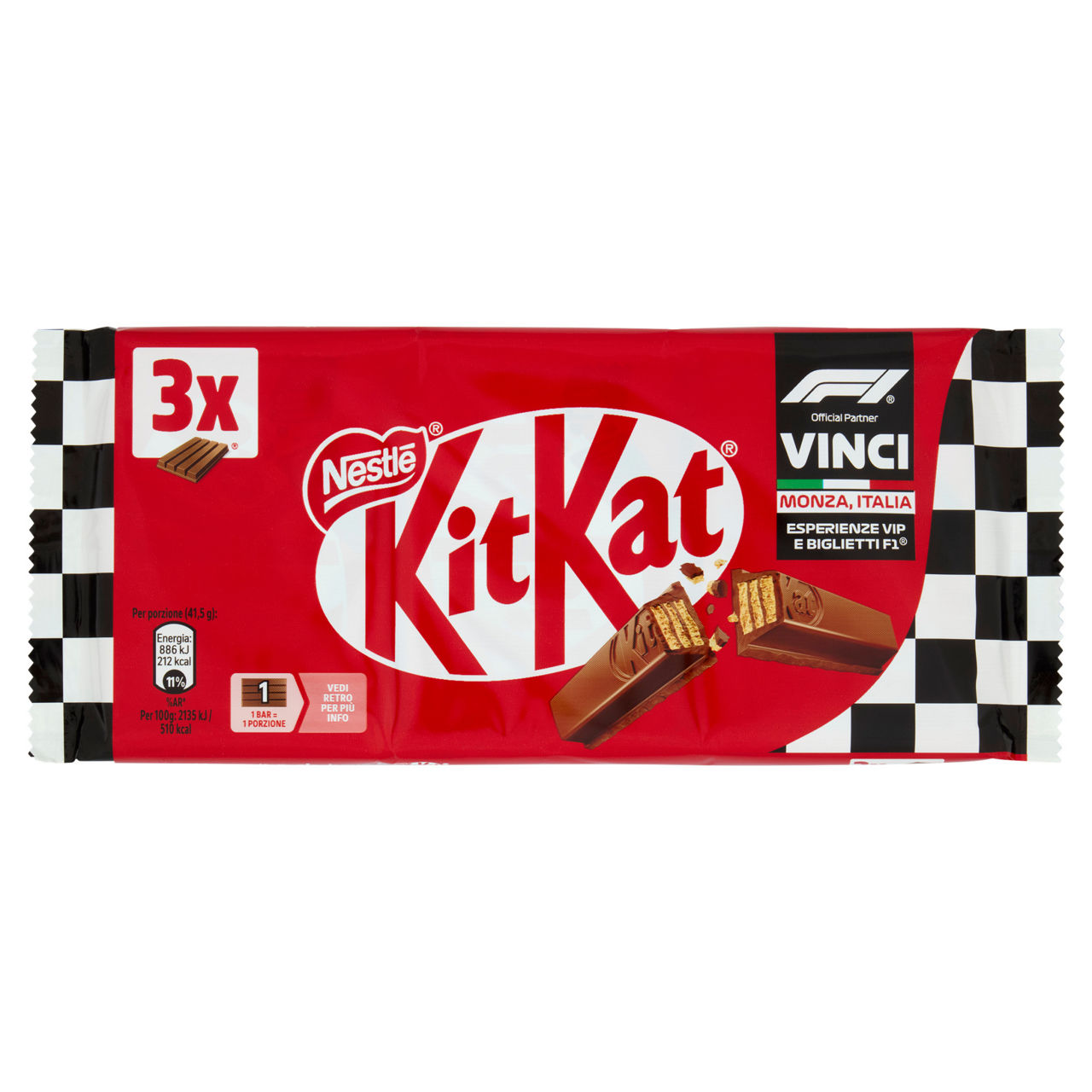 Kit Kat al cioccolato al latte 3 pz