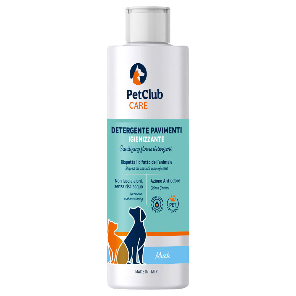Detergente pavimenti igienizzante muschio per ambienti con animali 0,5 lt