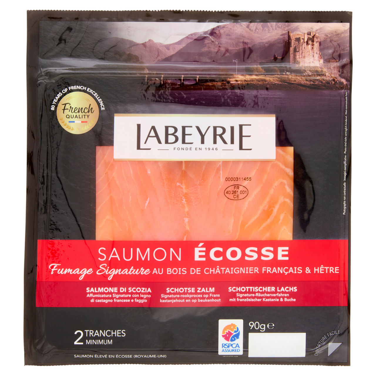 Salmone di Scozia affumicato 90 gr