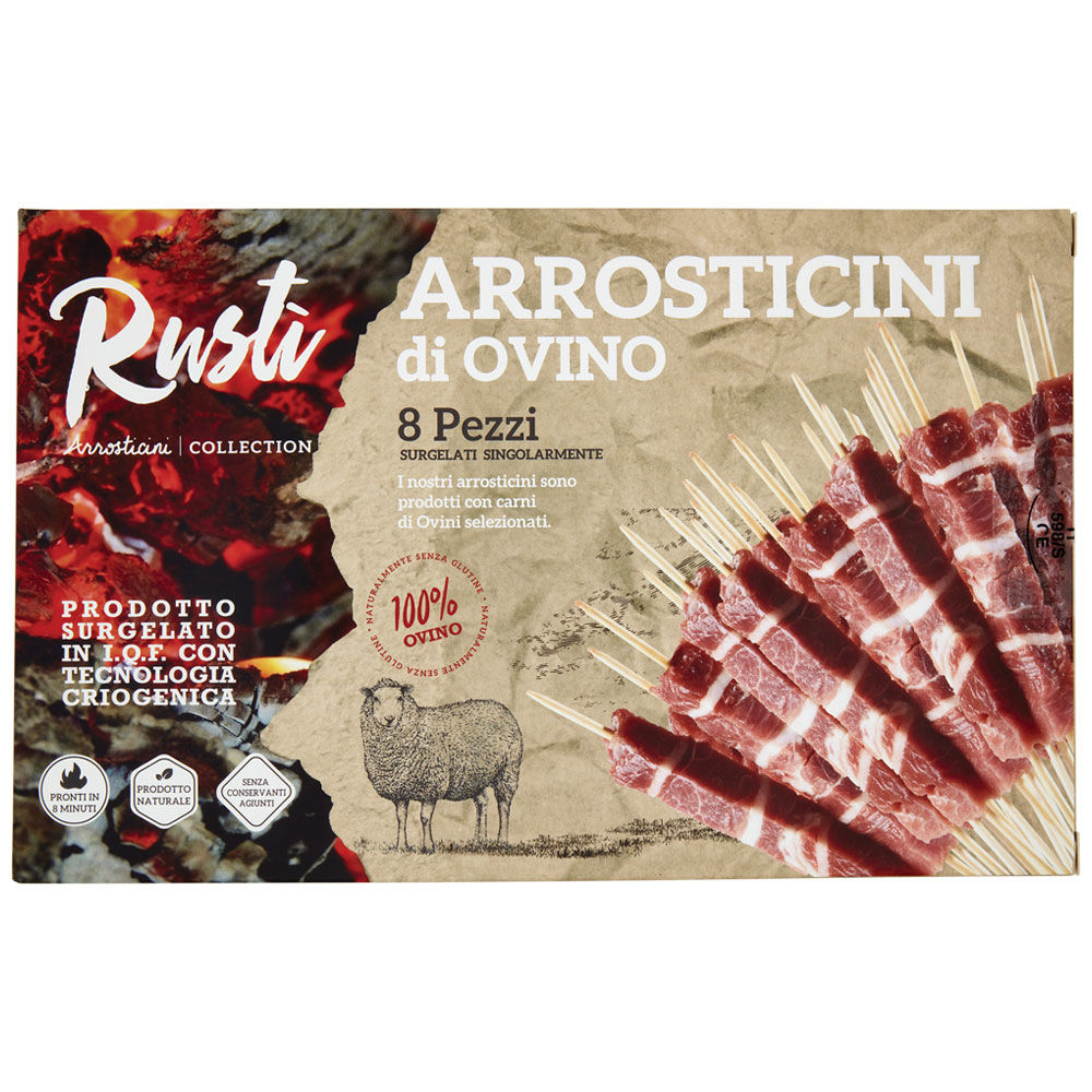 Arrosticini di ovino adulto 8 pz 176 gr