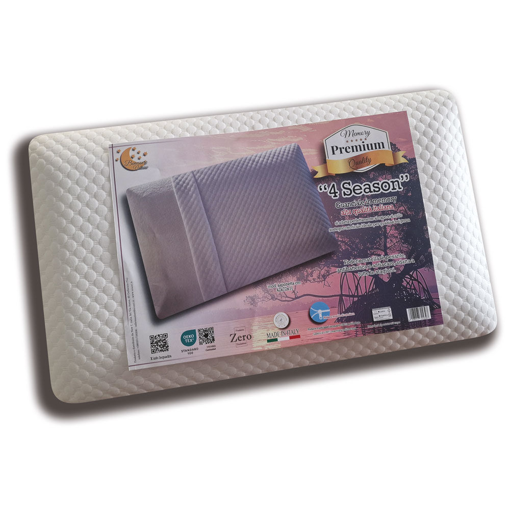 Guanciale Memory saponetta con fodera 4 Season