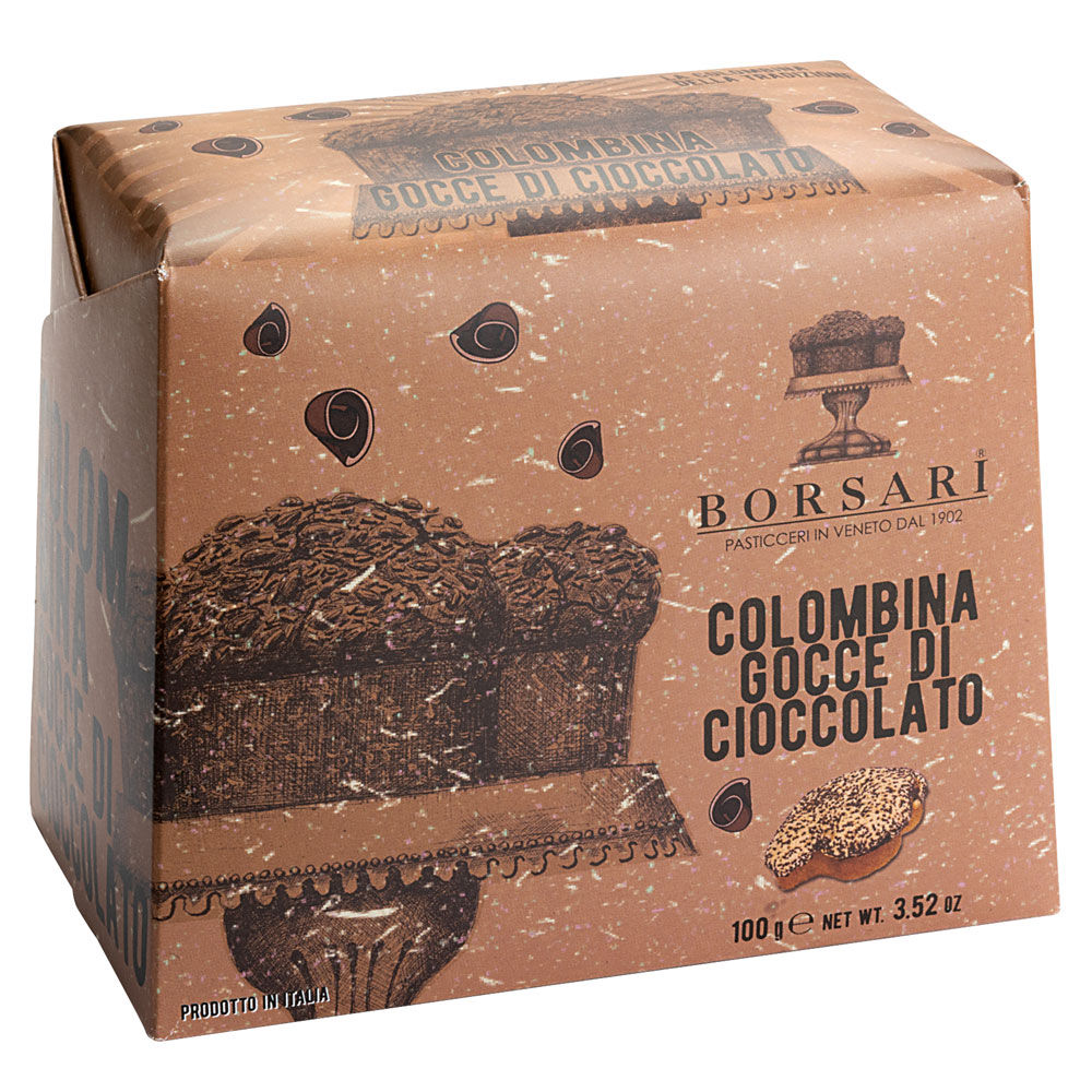 Mini colomba con gocce di cioccolato 100 gr