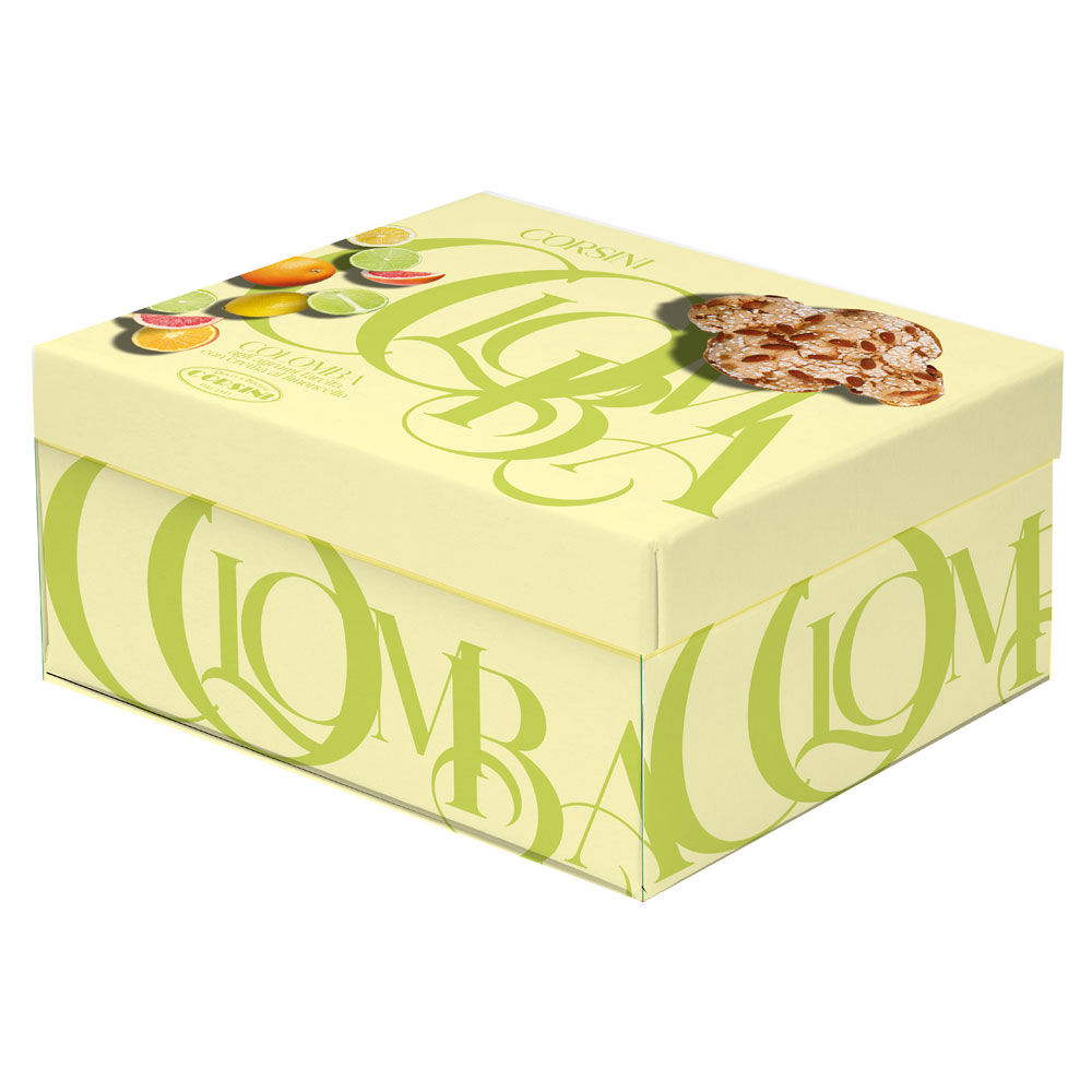 Colomba con scorze d'agrumi canditi farcita con crema al limoncello 800 gr