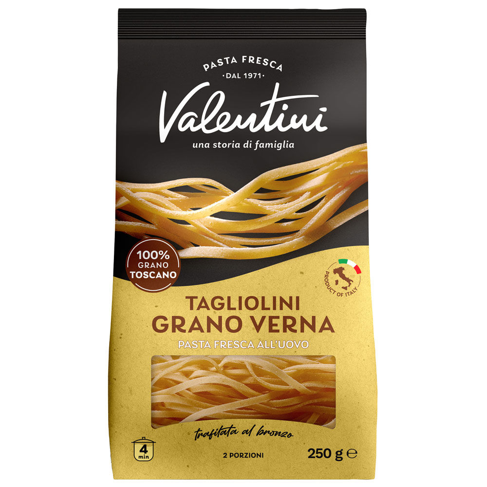 Tagliolini grano Verna pasta fresca all'uovo 250 gr