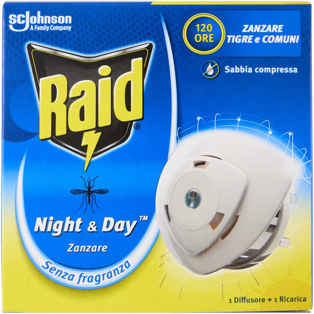 Repulsivo elettrico Night&Day base con ricarica 1 pz