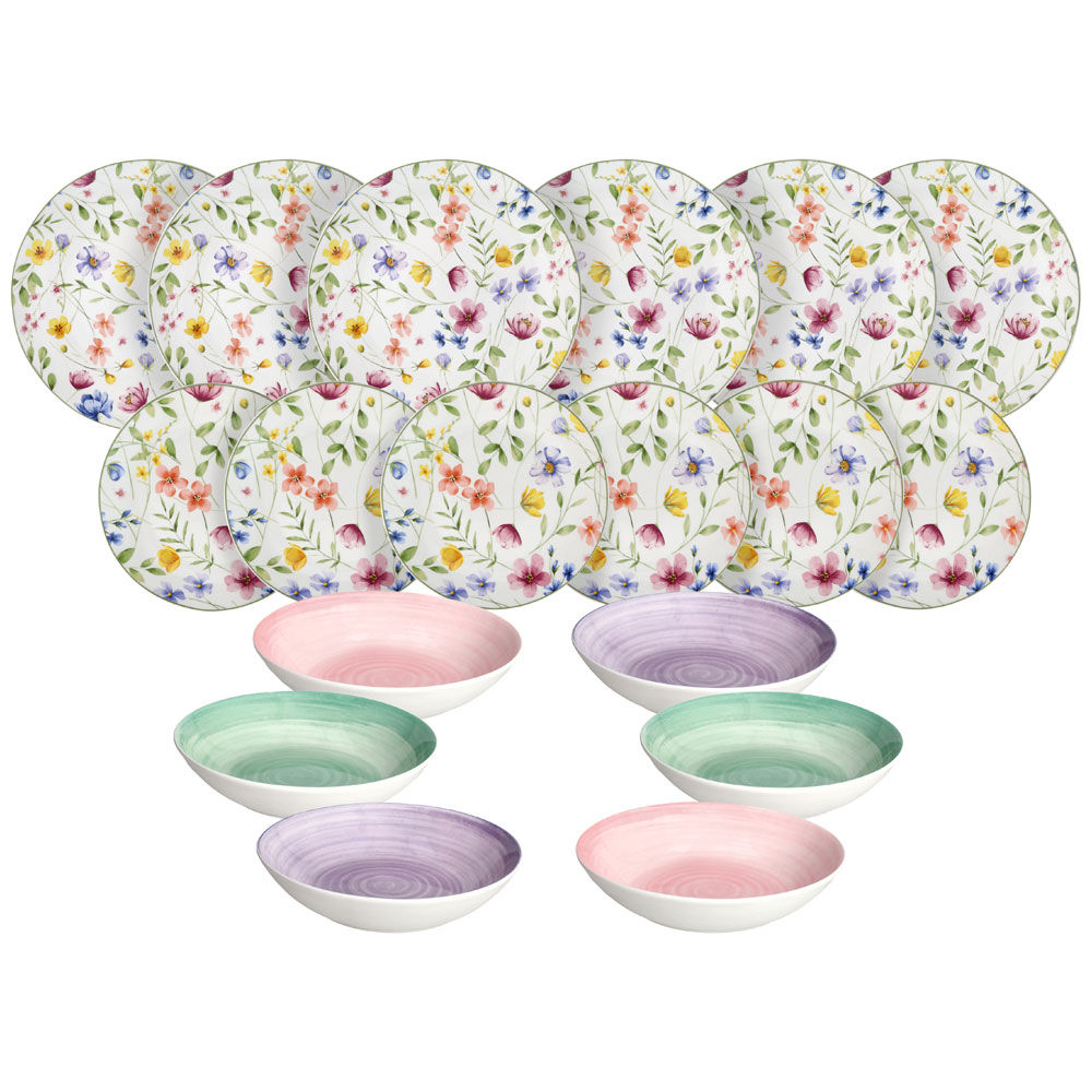 Servizio tavola Petals 18 pz