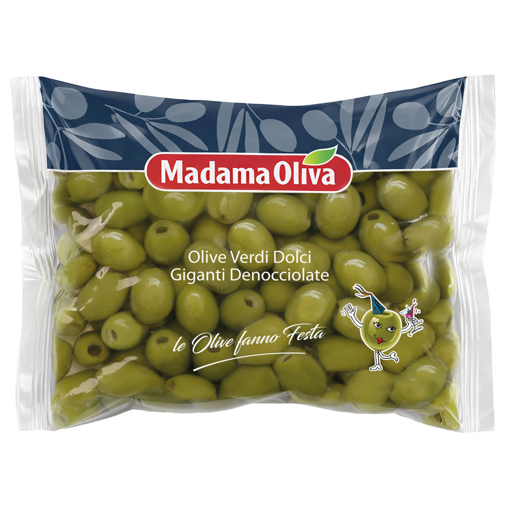 Olive verdi dolci giganti denocciolate 600 gr