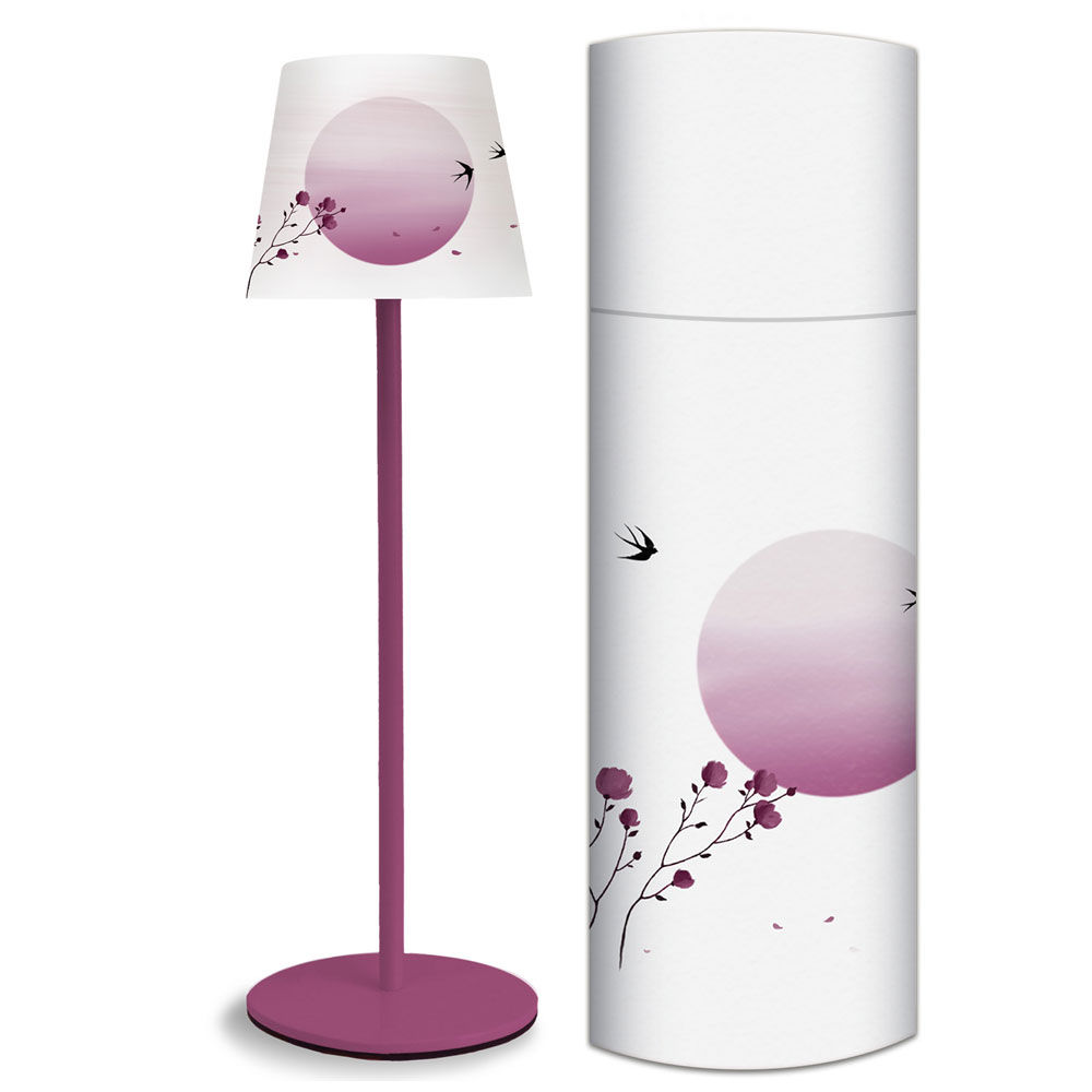 Lampada da tavolo Alea Dulac con fiori rosa e rondini 1 pz - Immagine 11