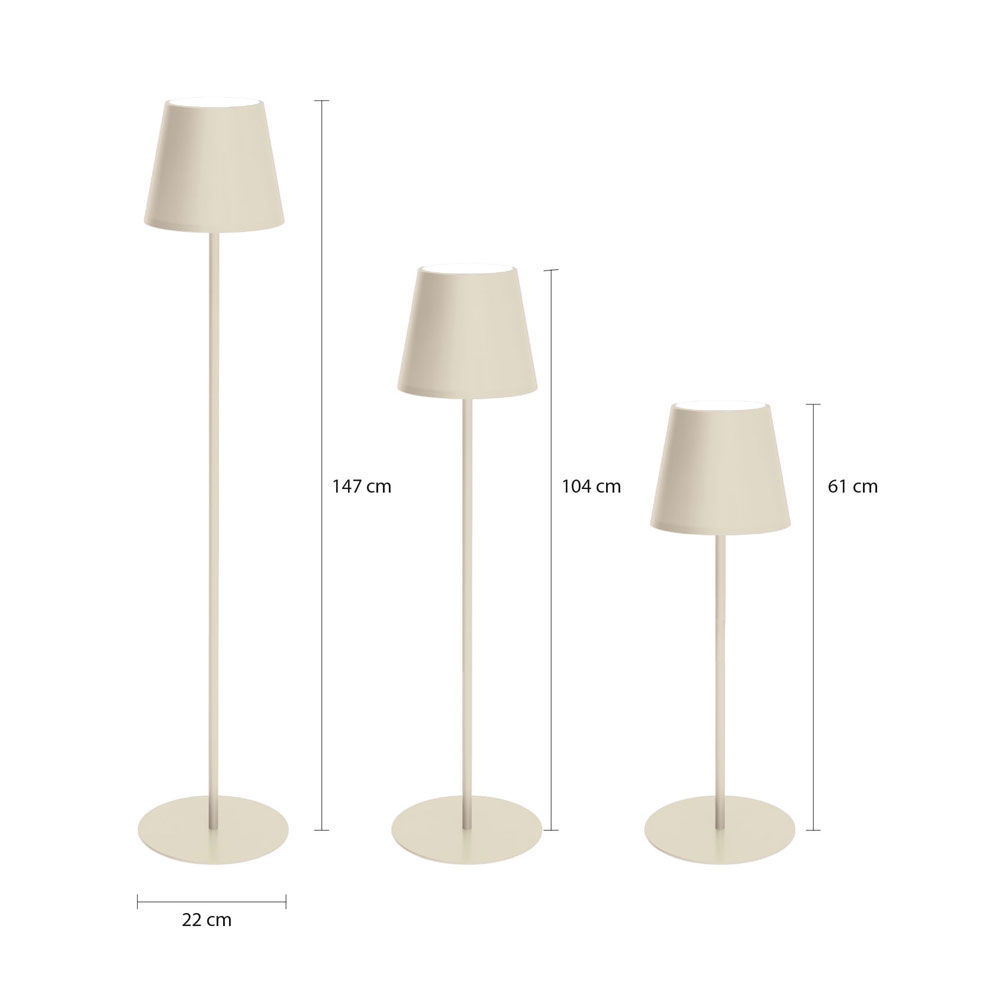 Lampada Agata XL sabbia 1 pz - Immagine 11
