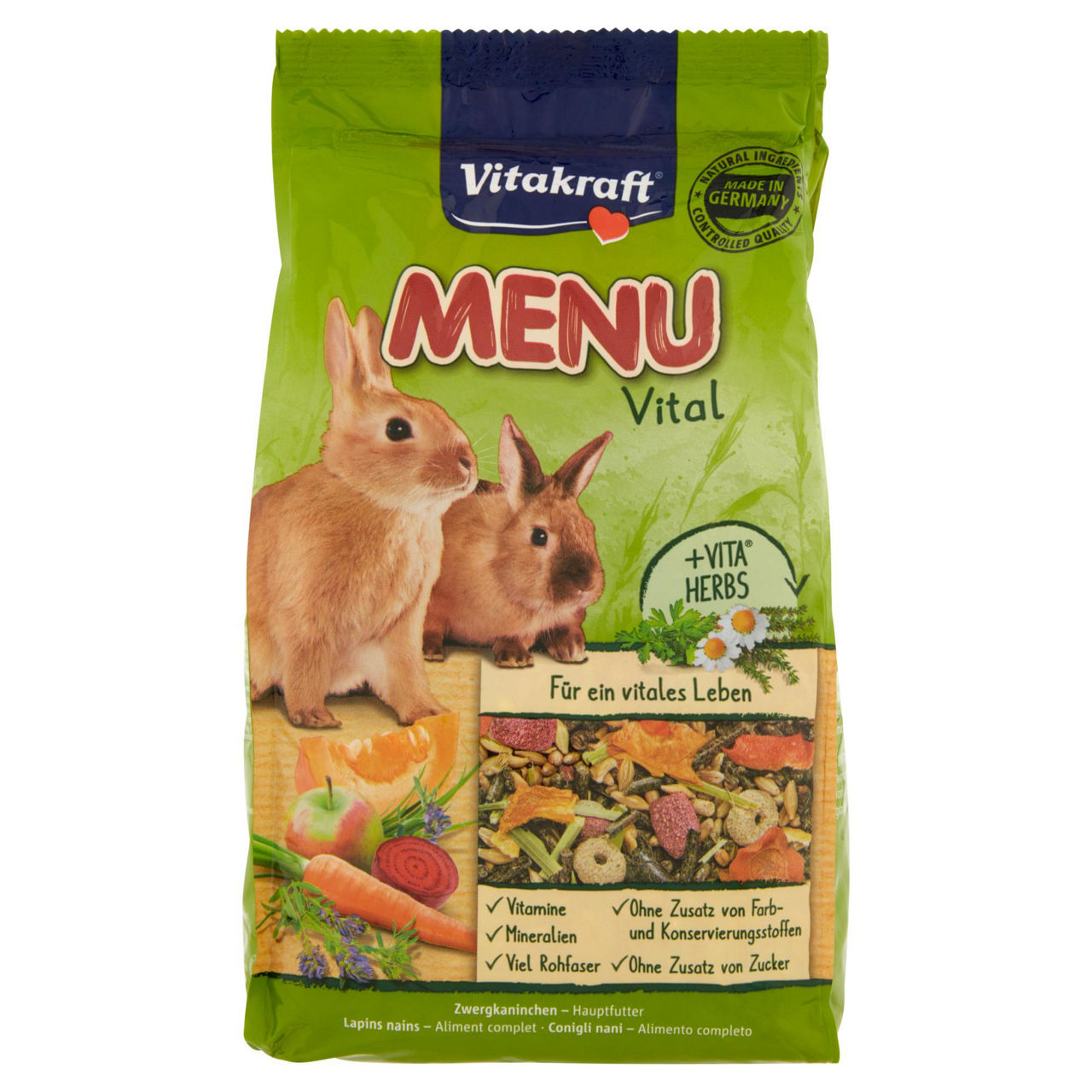 Menu per conigli pet company busta kg.1 - Immagine 01