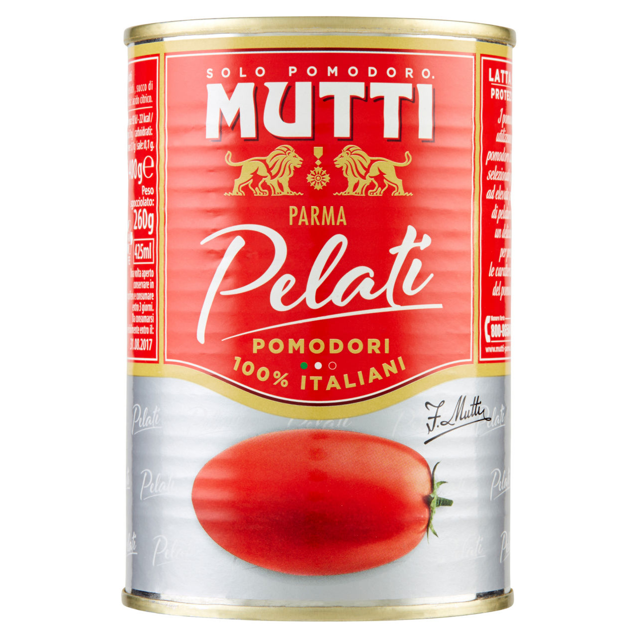 Pomodori pelati mutti scatola gr.400 - Immagine 01