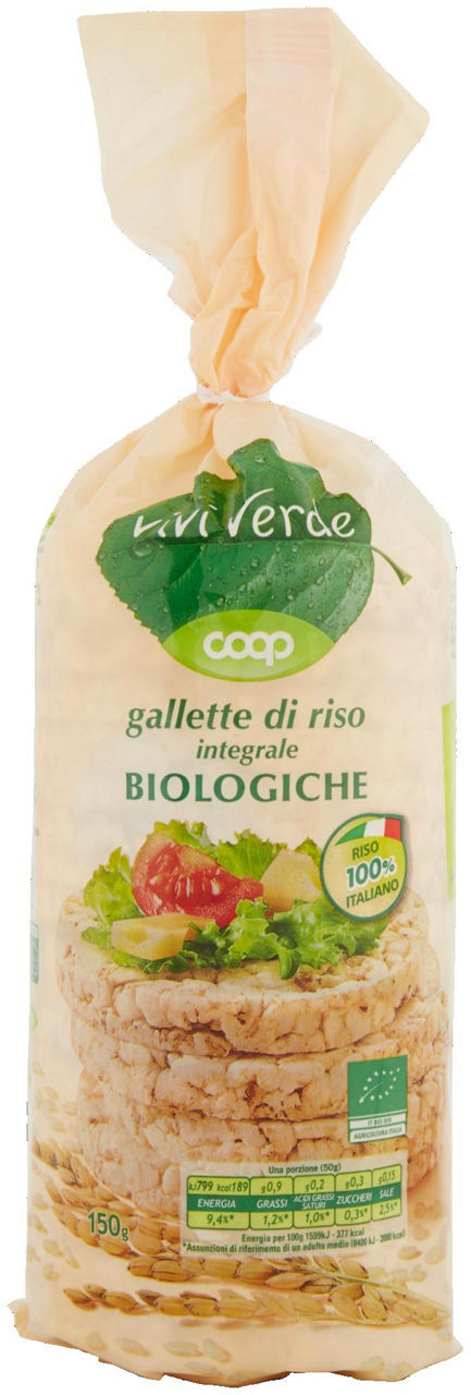 gallette di riso integrale Biologiche Vivi Verde 150 g - 1