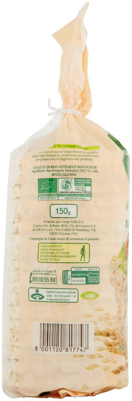 gallette di riso integrale Biologiche Vivi Verde 150 g - 3