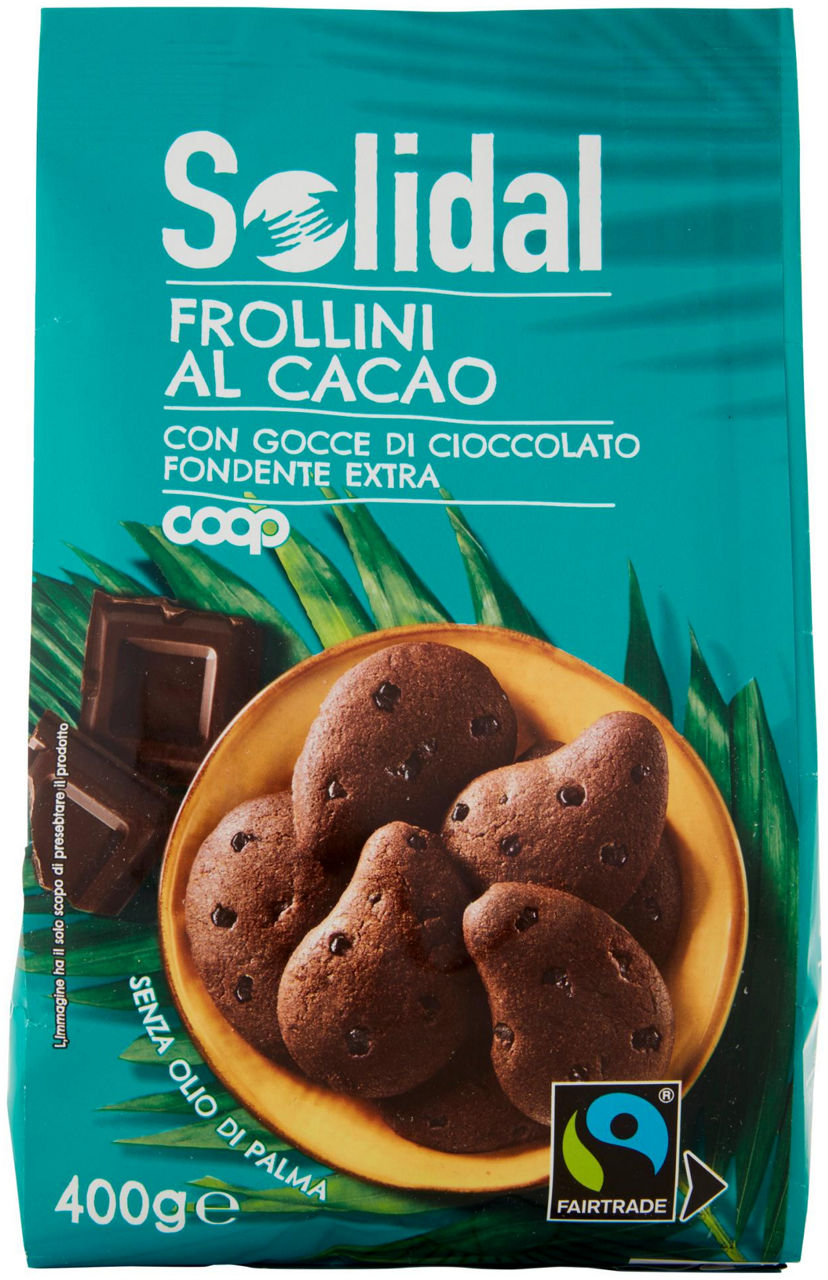 Frollini al Cacao con Gocce di Cioccolato Fondente Extra 400 g - 2