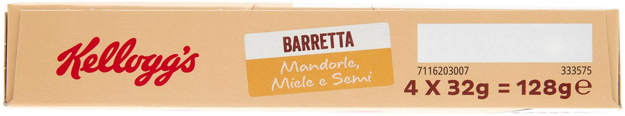 BARRETTE MANDORLE MIELE E  SEMI KELLOGG'S SCATOLA PZ.4 X GR.32 - Immagine 81