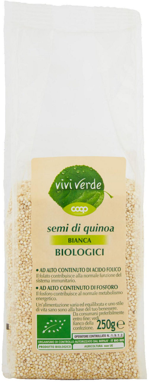 Semi di quinoa bio vivi verde 250