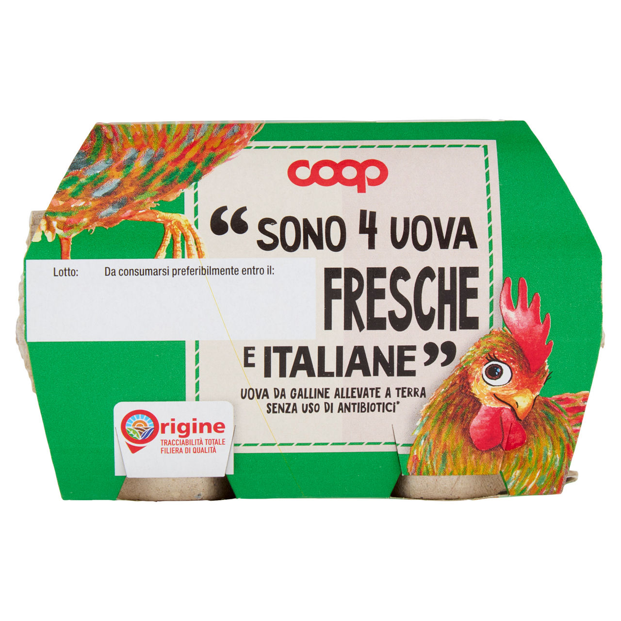 UOVA FRESCHE ALLEVATE A TERRA SENZA ANTIBIOTICI ORIGINE COOP CAL VARIO G 230 X4 - Immagine 351