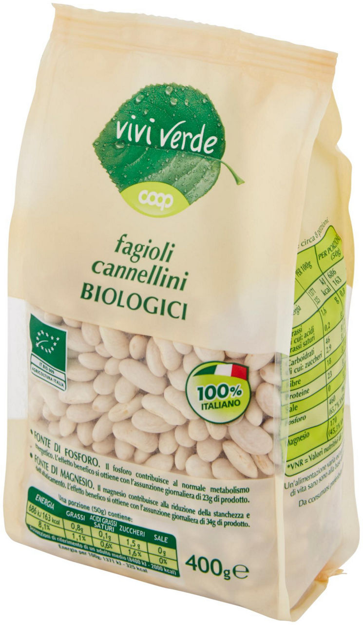 fagioli cannellini Biologici Vivi Verde 400 g - 12