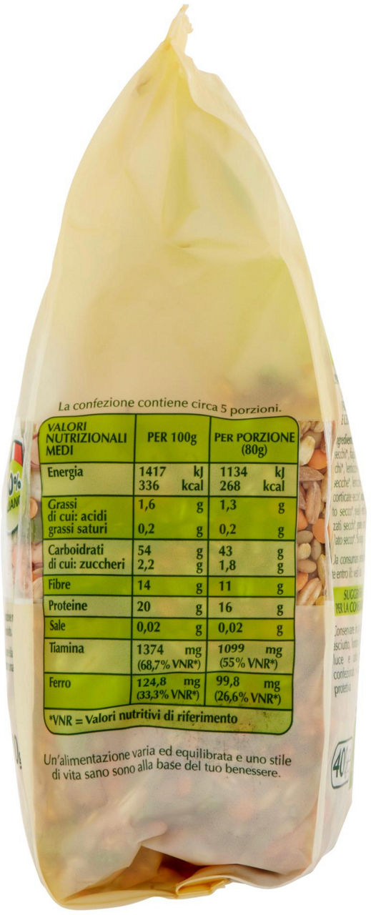 zuppa legumi e cereali Biologica Vivi Verde 400 g - 7