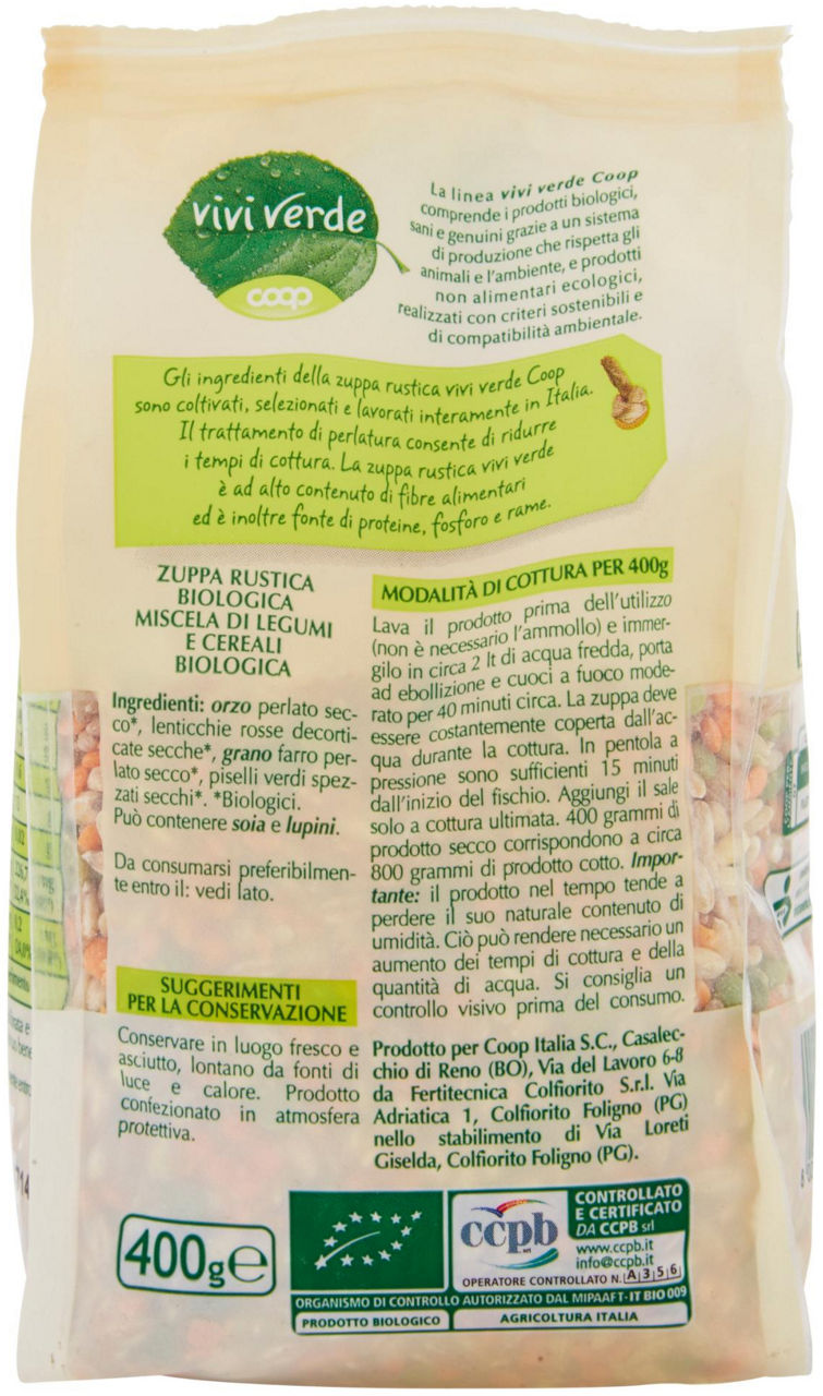 zuppa rustica Biologica Vivi Verde 400 g - 4