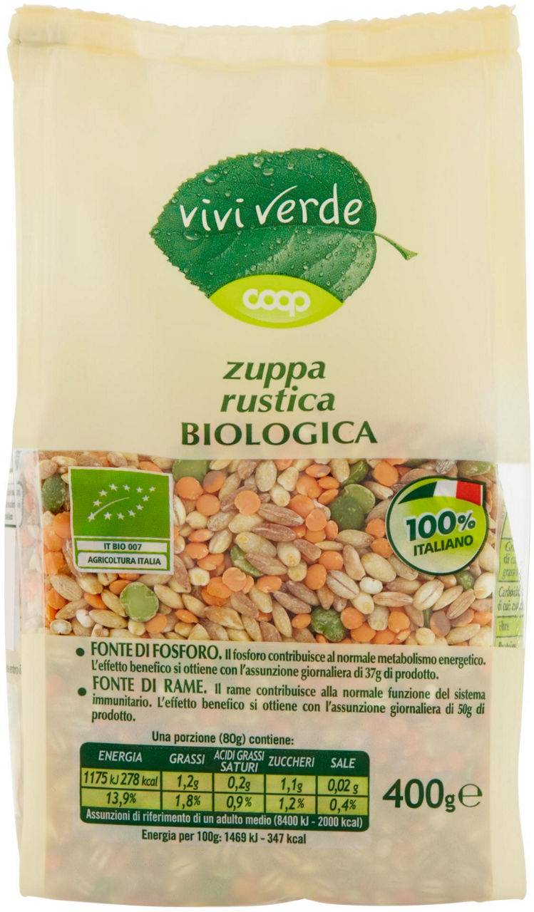 zuppa rustica Biologica Vivi Verde 400 g - 1