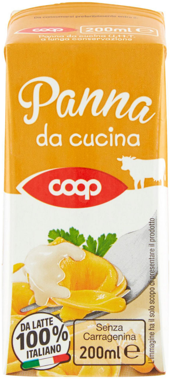 Panna uht da cucina coop latte italiano t. edge 200 ml