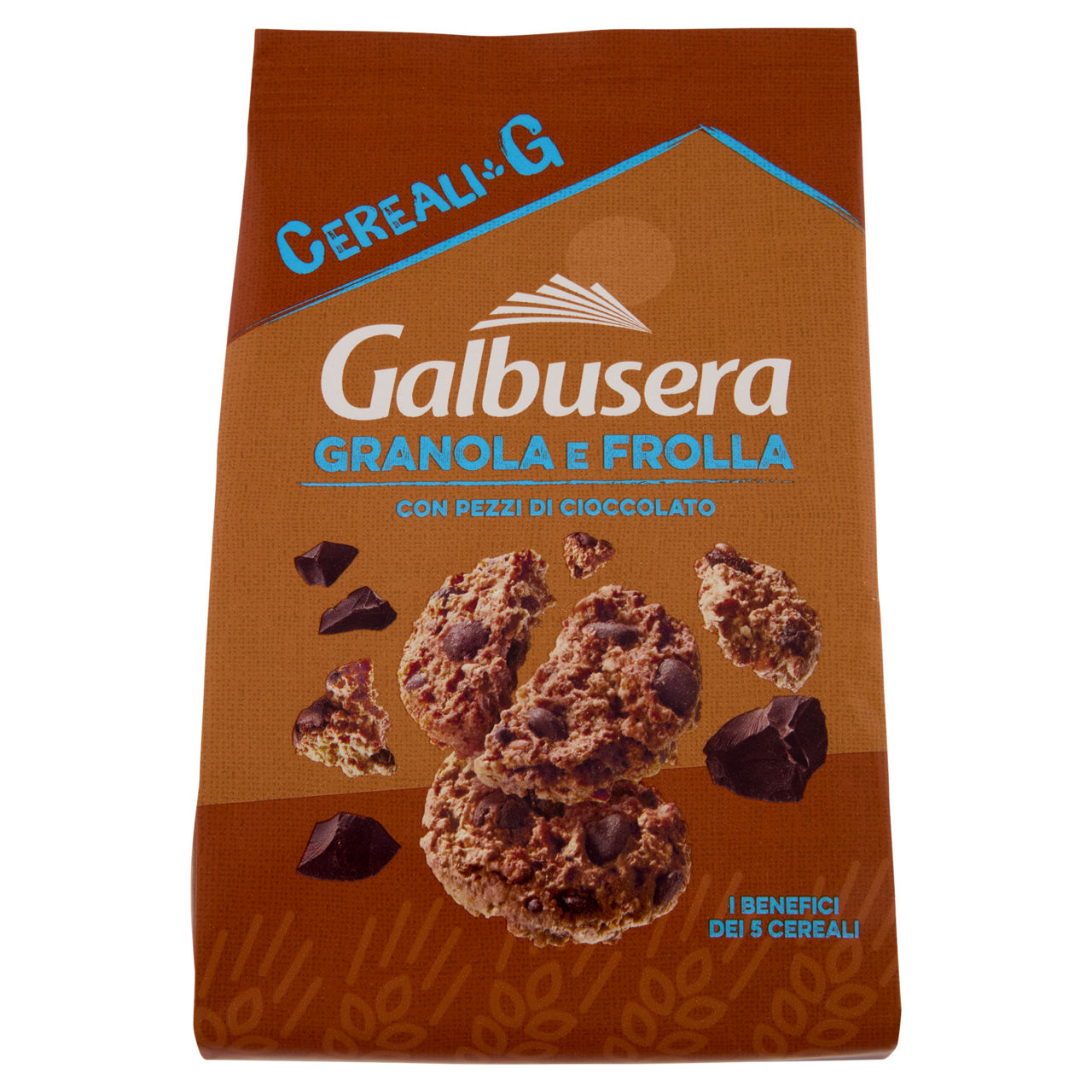 Biscotti granola e frolla con cioccolato 300 gr