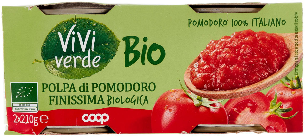 POLPA Pumodoro Finissima Biologico Vivi Verde 2X210 G - 4