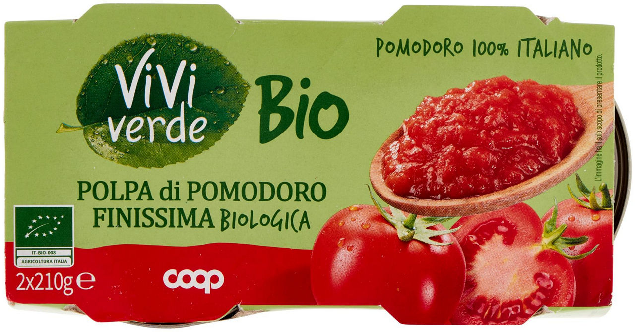 POLPA Pumodoro Finissima Biologico Vivi Verde 2X210 G - 8