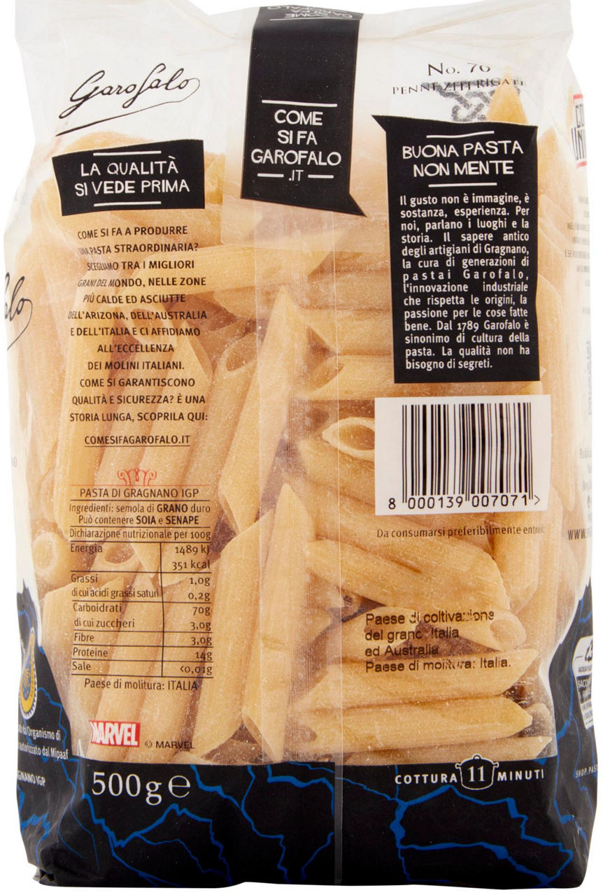 Pasta di Gragnano IGP penne rigate N.70 500 gr - Immagine 41