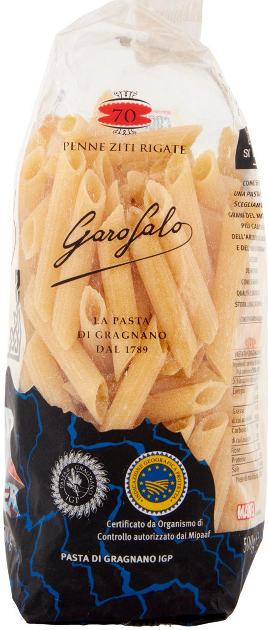 Pasta di Gragnano IGP penne rigate N.70 500 gr - Immagine 61