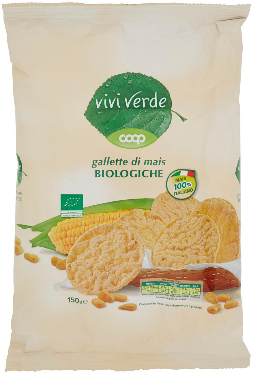 gallette di mais Biologiche Vivi Verde 150 g - 1