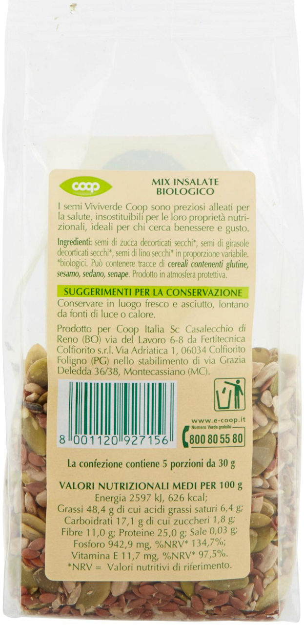 mix per Insalate Biologico Vivi Verde 150 g - 5