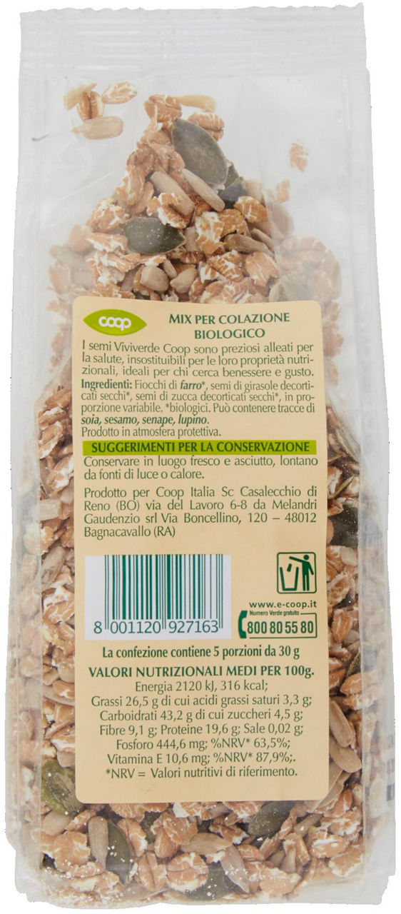 mix per Colazione Biologico Vivi Verde 150 g - Immagine 41