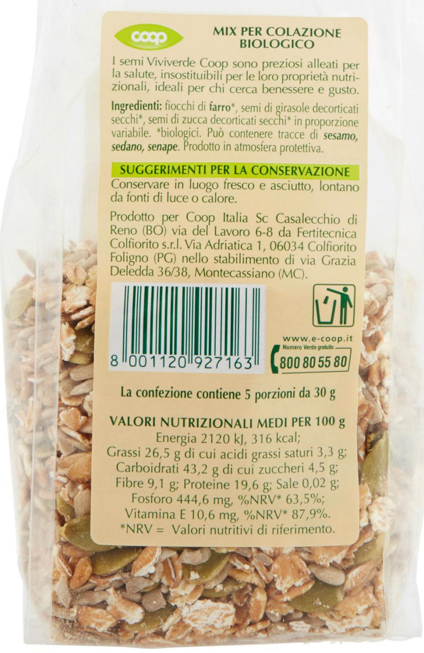 mix per Colazione Biologico Vivi Verde 150 g - Immagine 51