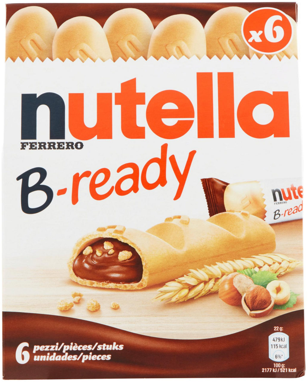 Nutella B-ready 6x22 g - 0