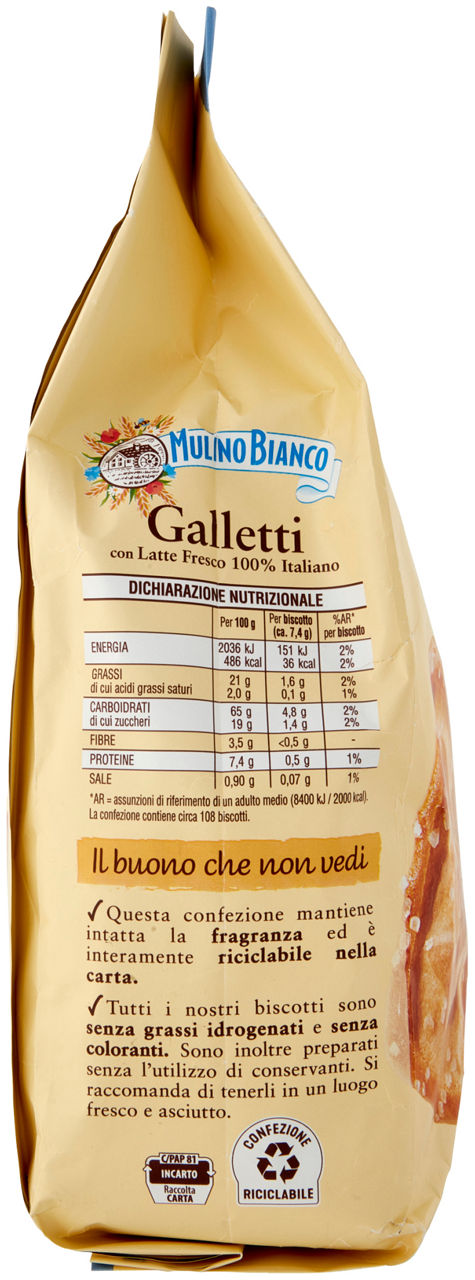 Biscotti Galletti con Latte Fresco 800 g - Immagine 11
