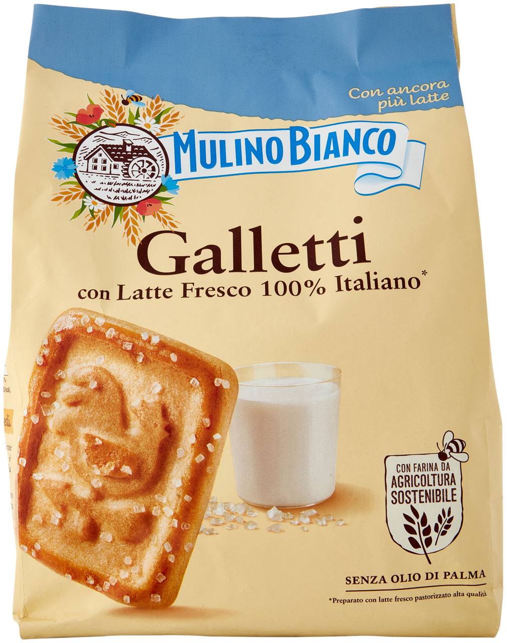 Biscotti Galletti con Latte Fresco 800 g - Immagine 01