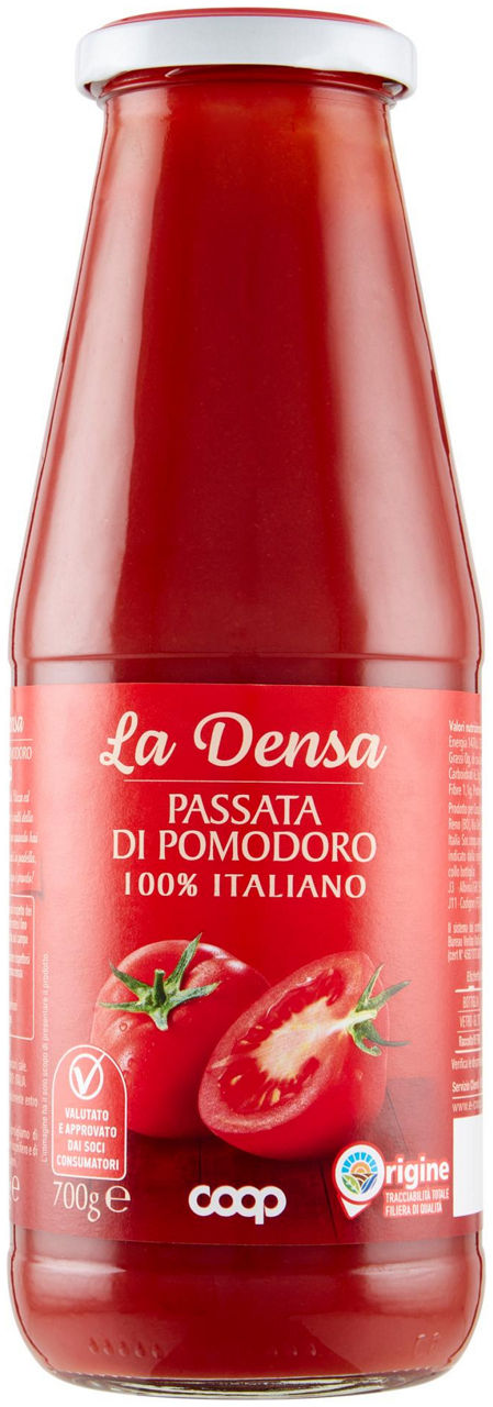 Passata di pomodoro italiano origine coop bottiglia g 700