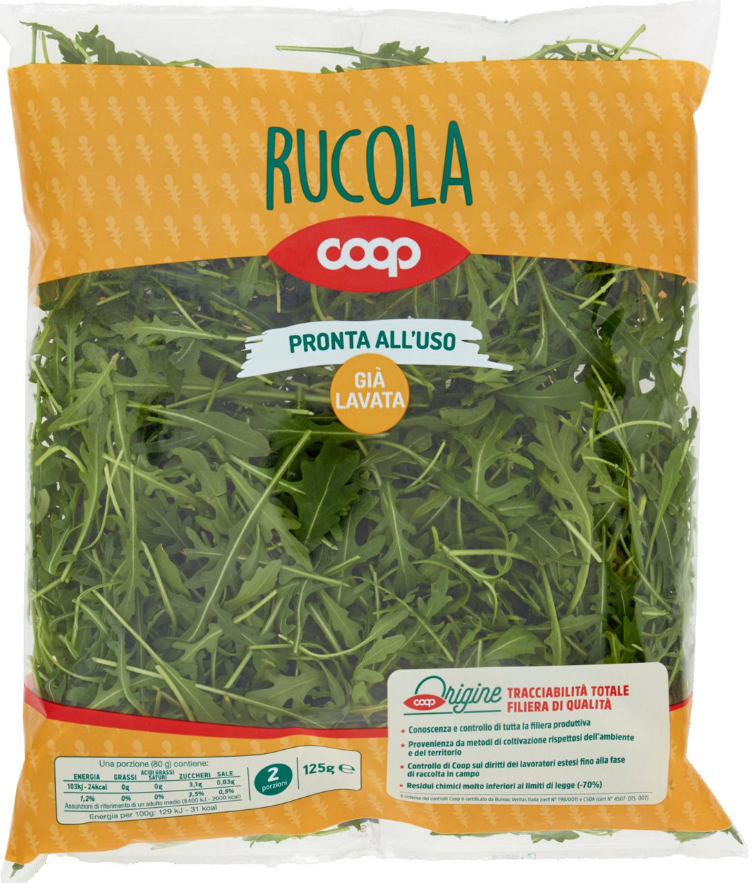 Rucola busta 100 gr - Spesa OnLine - I migliori prodotti di Brescia e Verona