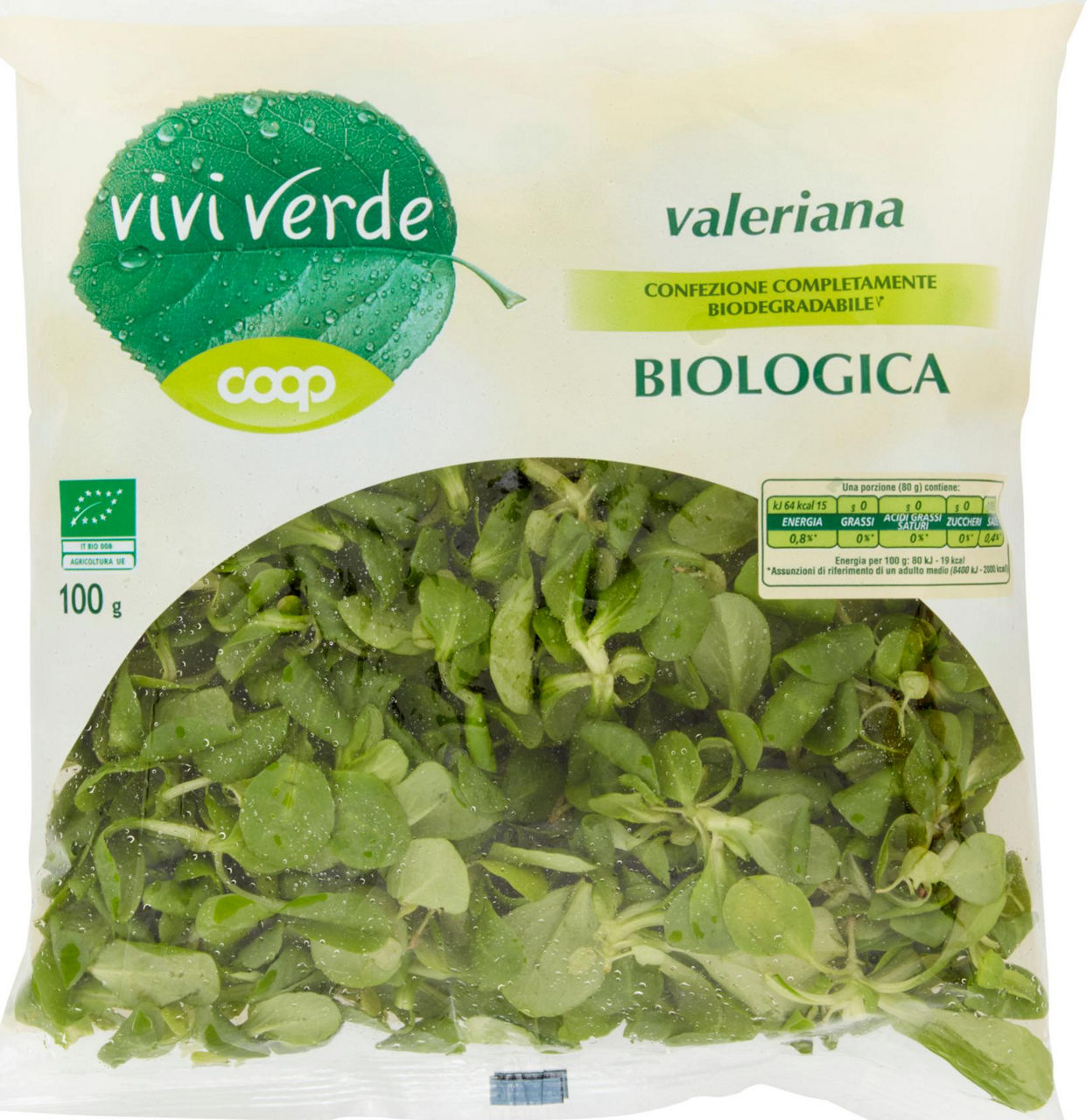 valeriana Biologica 100 g vivi verde - 1
