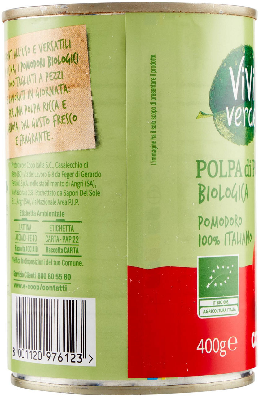 Polpa di Pomodoro Biologica Vivi Verde 400 g - 3