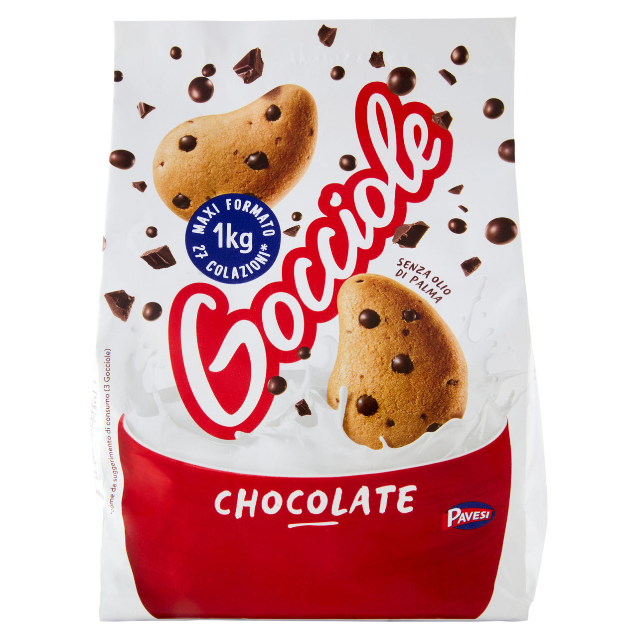 Biscotti Gocciole Chocolate 1 kg - Immagine 01