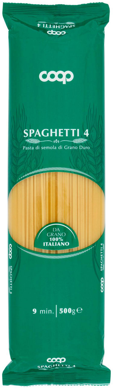 Spaghetti pasta semola n.4 con grano italiano 500 g