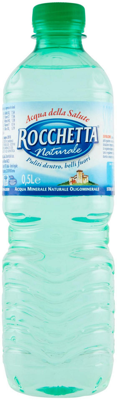 Acqua minerale rocchetta naturale pet ml 500