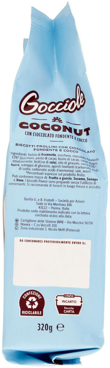 Biscotti Gocciole Coconut 320 gr - Immagine 91