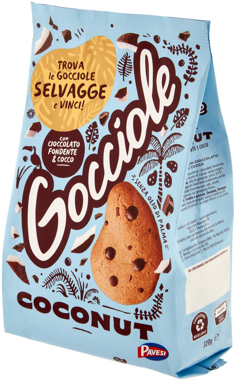 Biscotti Gocciole Coconut 320 gr - Immagine 181