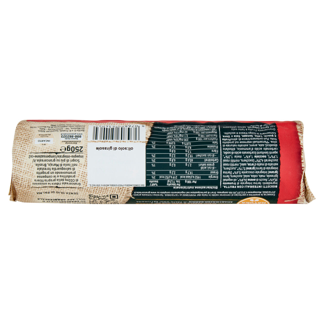 Biscotti Gran Cereale Frutta Tubo da 250g - Immagine 21