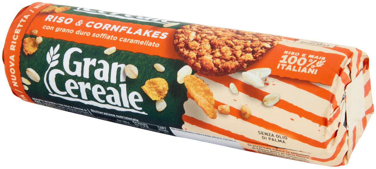 Biscotti riso e corn flakes con grano duro soffiato e caramellato croccante 230 gr - Immagine 61