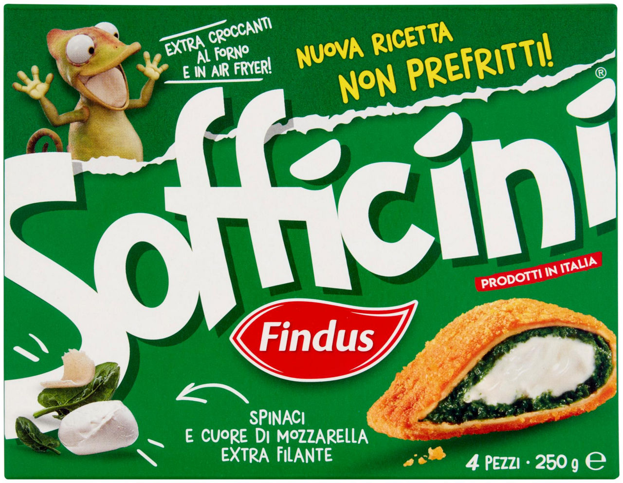 Sofficini spinaci e mozzarella findus g 250